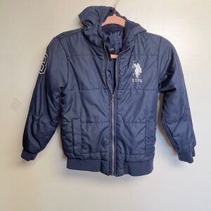 U.S. Polo Assn. Navy Kids Puffer Jacket